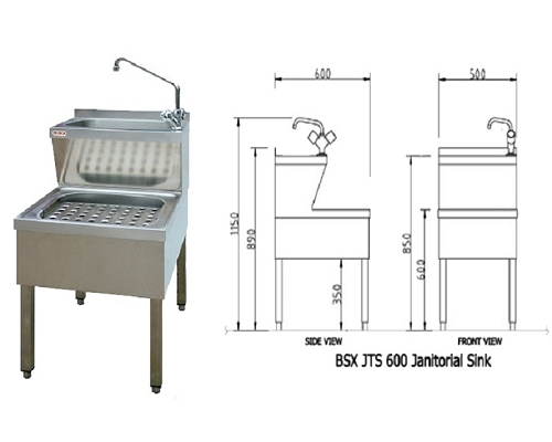 Mechline Basix Janitorial Sink BSXJTS600